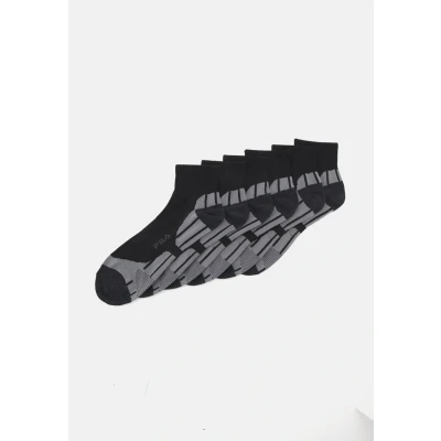 Abbildung von Fila Quarter Multisport Unisex 6 PACK Socken, Größe: 35 38, Black