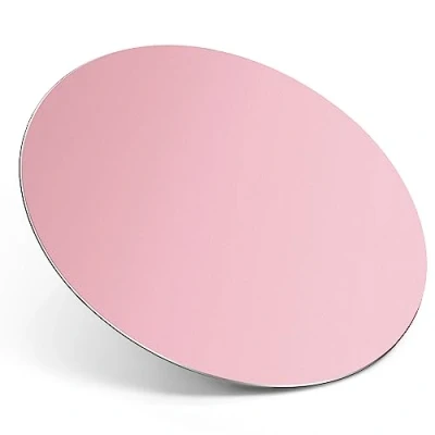 Abbildung von TERRATUTOR Aluminium Metall Mauspad mit Rutschfester Gummibasis und Mikrosandstrahllegierungsoberfläche für Schnelle Präzise Kontrolle Rosa Rund