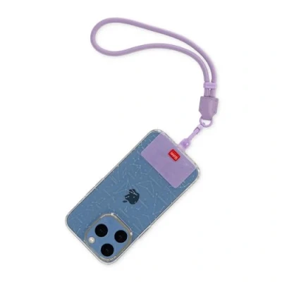 Abbildung von LEGAMI Always Together, Smartohone Laynard, verstellbares Umhängeband mit Metallhaken, sicherer Verschluss, Aufkleber, Motiv Lilac, 27 cm