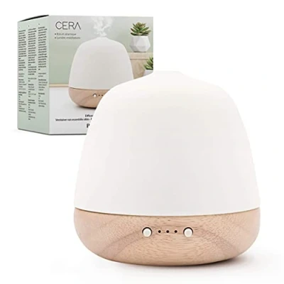 Abbildung von Pranarom Aroma Diffuser für ätherische Öle Aromatherapie Duftlampe Ultraschall Holzkeramik