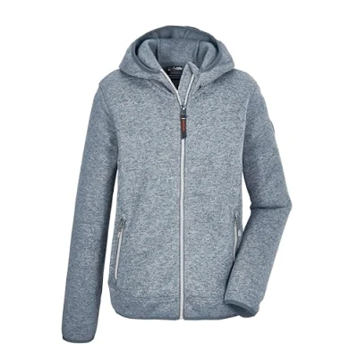 Abbildung von killtec Jungen Strickfleecejacke/Fleecejacke mit Kapuze KOS 354 BYS KNTFLC JCKT, blaugrau, 116, 41766 000