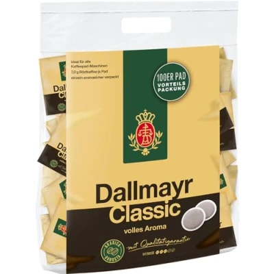 Abbildung von Dallmayr Kaffee 100 Kaffeepads Classic Vorteilspack, 1er Pack (1 x 700 g)