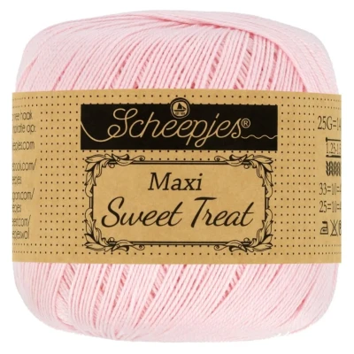 Abbildung von SCHEEPJES Maxi Sweet Treat Garn Pulver Rosa 25g Baumwolle