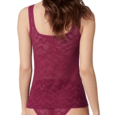 Abbildung von sloggi Damen GO Allround Lace Shirt 01 Unterhemd, Dark Wine, One