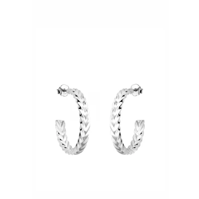 Abbildung von Sofia Milani Braided Ohrringe, Damen, Größe: One Size, Silver