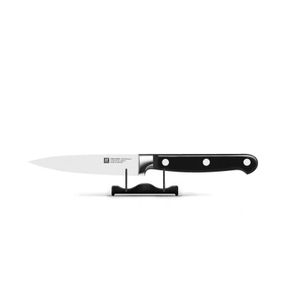 Abbildung von ZWILLING Professional S Spick und Garniermesser, Klingenlänge: 10 cm, Kleines Klingenblatt, Rostfreier Spezialstahl/Kunststoff Griff mit Nieten, Schwarz [Made in Germany]