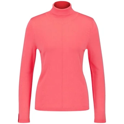 Abbildung von Gerry Weber Rollkragen MIT Armschlitzen Strickpullover, Damen, Größe: 36, Rouge