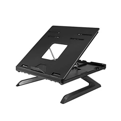 Abbildung von LogiLink AA0133 Notebook Ständer mit Smartphone Halterungen, geeignet für 1015,6&quot;&quot; Notebooks und Tablets, schwarz