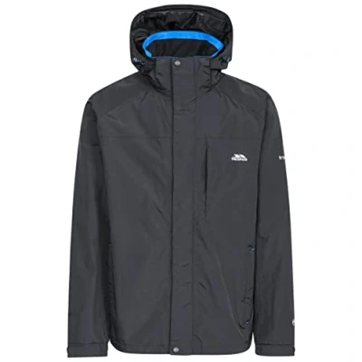 Abbildung von Trespass Herren Jacke Mit Einrollbarer Kapuze Edwards II, Black, L, MAJKRAN10008_BLKL