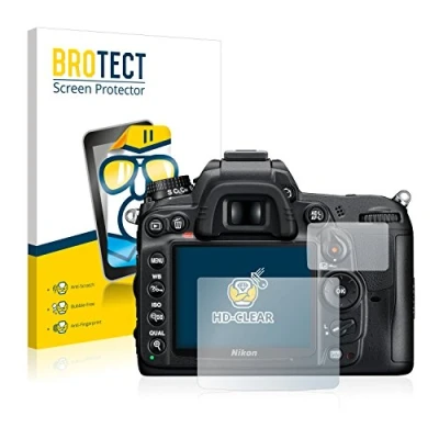 Abbildung von BROTECT (2 Stück Schutzfolie für Nikon D7000 Displayschutz Folie Ultra Klar
