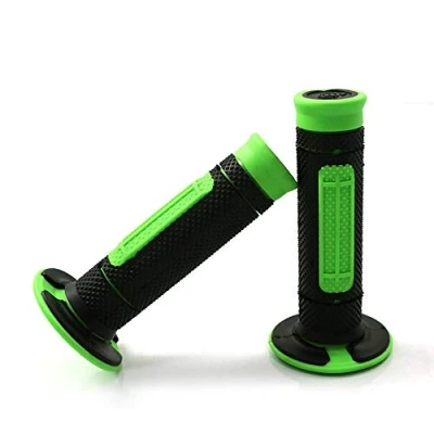 Abbildung von COPART 7/8 Zoll Handgriffe Gasgriff Griffe für Motorrad ATV Dirt Pit Bike Motocross Lenker Griff Kawasaki KX65 KX85 KX125 KX250 KX250F (grün)