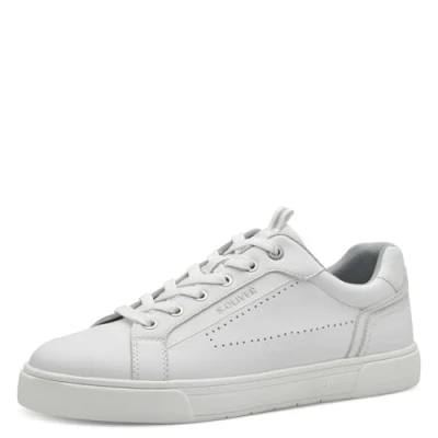Abbildung von s.Oliver Herren Sneaker flach Low Top Vegan, Weiß (White), 42 EU