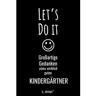 Abbildung von Notizbuch für Kindergärtner: Originelle Geschenk Idee [120 Seiten liniertes blanko Papier ]