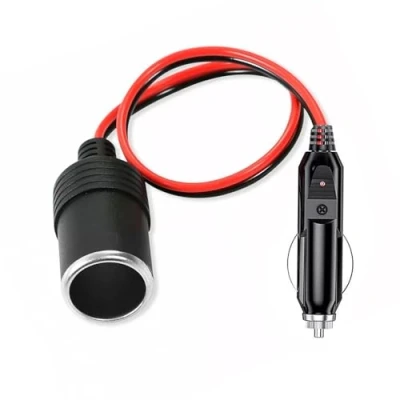 Abbildung von N48CS KFZ Verlängerungskabel für Zigarettenanzünder 30cm 12V/24V Auto und LKW Stromkabel mit Stecker &amp; Buchse, Ideal Zubehör, Ladegeräte Geräte Zigarettenanzünderanschluss