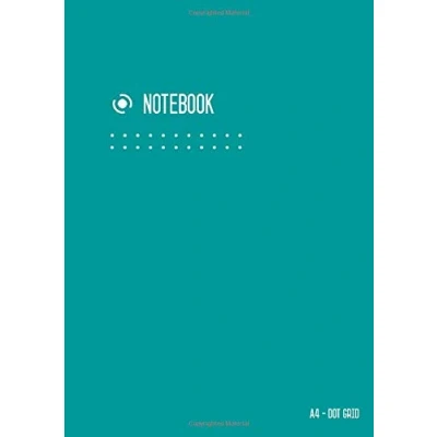Abbildung von Dot Grid Notebook A4: Journal Teal for Writing and Drawing, Blank, Large, Soft Cover, Dotted Matrix, Numbered Pages, No Bleed (A4 Calligraphy Journals, Band 12)