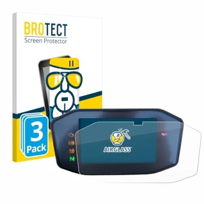 Abbildung von BROTECT Schutzglas für KTM 690 Duke / 790 (3 Stück) Schutzfolie Panzer Folie Glas [Extrem Kratzfest 9H, Anti Fingerprint, Ultra Transparent]