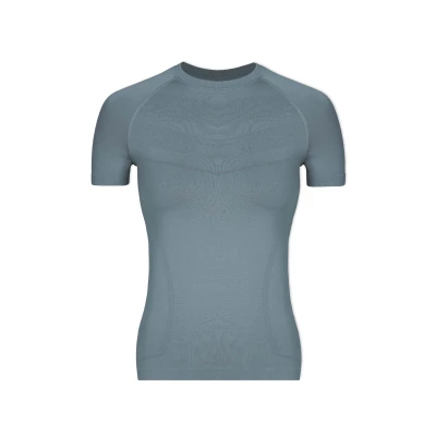 Abbildung von Snocks Seamless Tshirt basic, Damen, Größe: Medium, Taubenblau