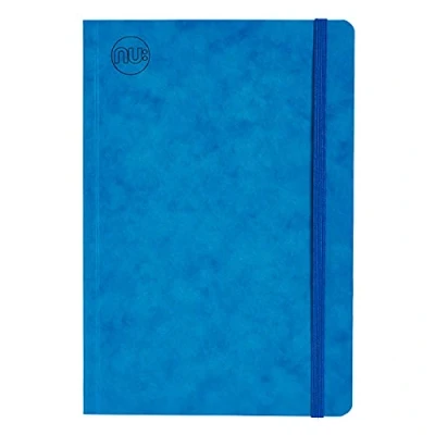 Abbildung von NU Notizbücher Craze Cloud Range A5 Tagebuch Tagebuchbedarf Schreibwaren linierter Notizblock Blau 160 Seiten, NU003960 FSC BL