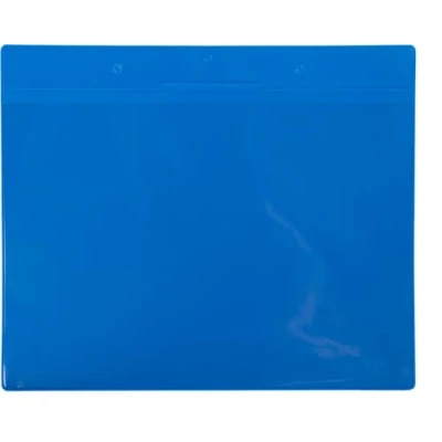 Abbildung von Tarifold Pro Kennzeichnungshülle A4 quer blau PVC VE=10 Stück