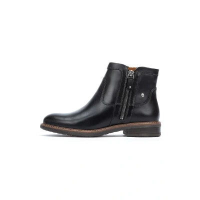 Abbildung von Pikolinos Flache Stiefeletten in Leder ALDAYA für Frauen Farbe Negro