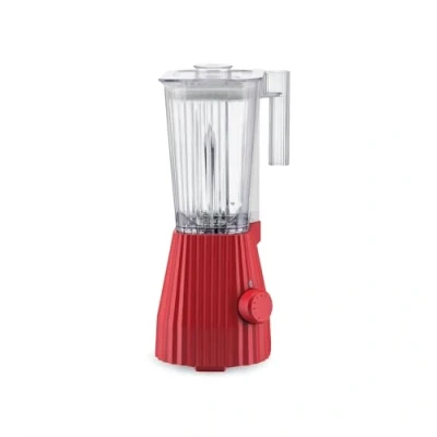 Abbildung von Alessi Mixer Plissé 5 Geschwindigkeiten + Turbostufe rot Michele de Lucchi 1.5 Liter MDL09 R