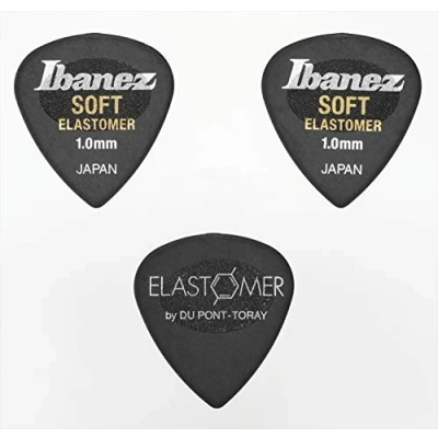 Abbildung von IBANEZ Elastomer Picks Soft Hazed Black / 3 Stück (BEL16ST10SHBK)