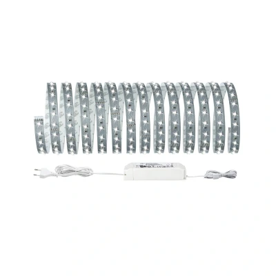 Abbildung von Paulmann LED Streifen MaxLED 500 Basisset 5m Daylight IP20 6500K 30W 230/24V 60VA Silber, 1 flammig