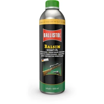 Abbildung von BALLISTOL 23040 Balsin Schaft Öl hell Holzschutz gegen Regen, Nässe, Fäulnis und Schimmel 500 ml Flasche