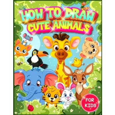 Abbildung von How To Draw Cute Animals: 300 Drawings of Animal Sketches Book For Kids