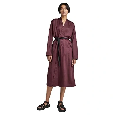 Abbildung von G Star RAW Damen Wrap Kleid, Purpur (Vineyard Wine D22159 D197 D303), M