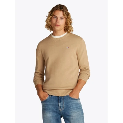 Abbildung von Tommy Jeans Essential Light Sweater Strickpullover, Herren, Größe: 54, Relic tan