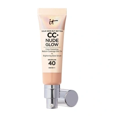 Abbildung von IT Cosmetics CC+ and Nude Glow Lightweight Foundation Serum with SPF40 32ml (Various Shades) Neutral Medium