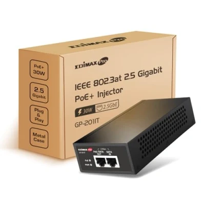 Abbildung von Edimax GP 201IT IEEE 802.3at 2.5 Gigabit 30W PoE+ Injektor