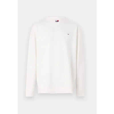 Abbildung von Tommy Jeans FLAG CREW Sweatshirt, Herren, Größe: 44, Ecru