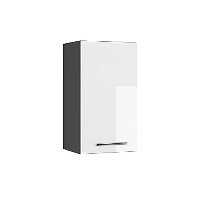 Abbildung von Vicco Hängeschrank Fame Line, Weiß Hochglanz/Anthrazit, 40 cm