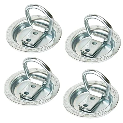 Abbildung von meinAnhängerersatzteil 4X Zurrmulde Klappöse mit Ring klappbar Einbau 250daN 250kg zur Ladungssicherung