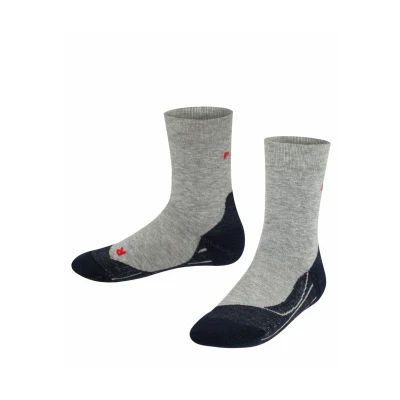 Abbildung von Falke RU4 Running Functional Mediumcushioned Sportsocken Lightgrey für Kinder, Größe: 27/30,