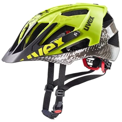 Abbildung von uvex Quatro sicherer MTB Helm für Damen und Herren individuelle Größenanpassung waschbare Innenausstattung Dirt neon Yellow 52 57 cm