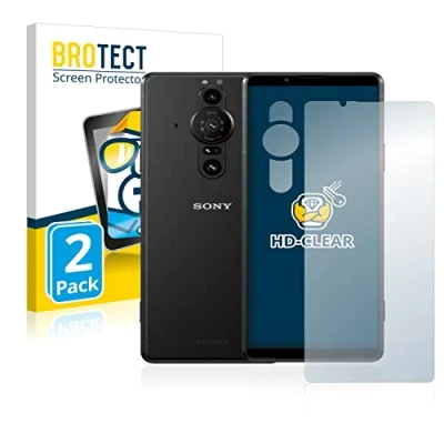 Abbildung von BROTECT (2 Stück Schutzfolie für Sony Xperia Pro I (Display+Kamera) Displayschutz Folie Ultra Klar