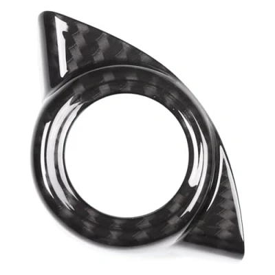 Abbildung von Auto Interieur Panel Carbon Faser Stil ABS Kunststoff Start Motor Stop Abdeckung Trim Für Alfa Romeo Giulia Stelvio 2017 2018