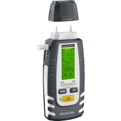 Abbildung von Laserliner MultiWet Master Compact Plus Materialfeuchtemessgerät Temperaturmessung.