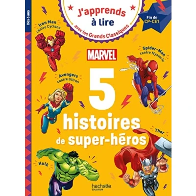 Abbildung von Disney 5 histoires de super héros Marvel Fin CP Début CE1