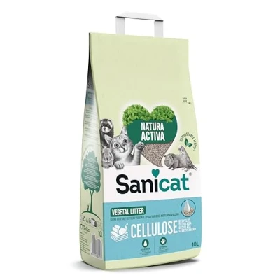 Abbildung von Sanicat Recycelte Zellulose Katzenstreu 10 l...