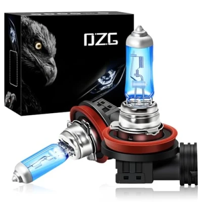 Abbildung von DZG H8 Halogenlampen 12V 35W Scheinwerferlampen 5000K Warmweiß Nebelleuchte DRL Angel eye Birne, 2 Stücke