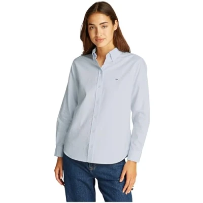 Abbildung von Tommy Jeans Hemdbluse &quot;TJW REG OXFORD SHIRT&quot;, mit Logostickerei