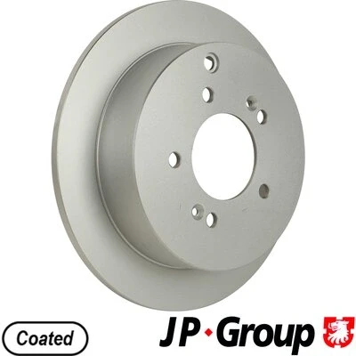 Abbildung von JP GROUP 3563200100 Bremsscheibe Hinterachse 284 10 5 voll beschichtet HYUNDAI: ix35, Tucson, Santa Fe I, KIA: Sportage III, II