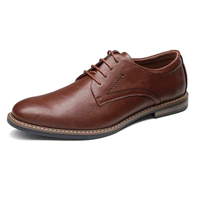 Abbildung von Bruno Marc Herren Anzugschuhe Klassischer Business Schnürhalbschuhe Derby Oxfords Hochzeit Schuhe,Size 43,Braun,SBOX2215M E