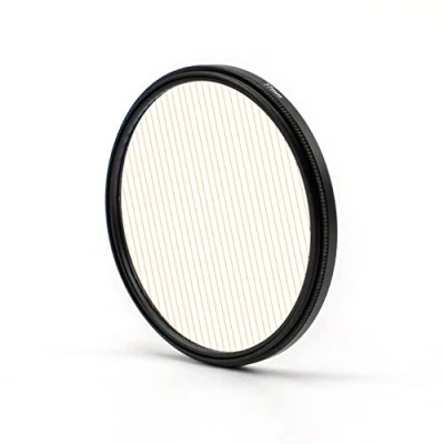 Abbildung von 77 mm orange Streak Spezialeffektfilter, anamorphes optisches Glas für DSLR Cinematice Video 82 Kamerafilterzubehör SLR Fotozubehör (77 Streifen)