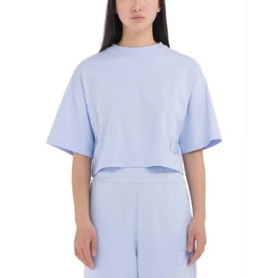 Abbildung von Replay Piece DYED Heavy Langarmshirt, Damen, Größe: Small, Bright periwinkle