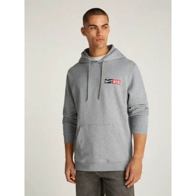 Abbildung von Tommy Jeans Entry Graphic Hoodie Sweatshirt, Herren, Größe: 62, Grey
